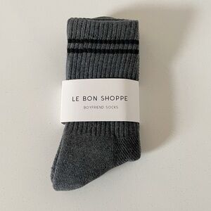 Le Bon Shoppe - Boyfriend Socks | Charcoal | NWT